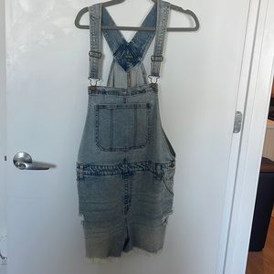 Denim short overalls - wild fable- distressed